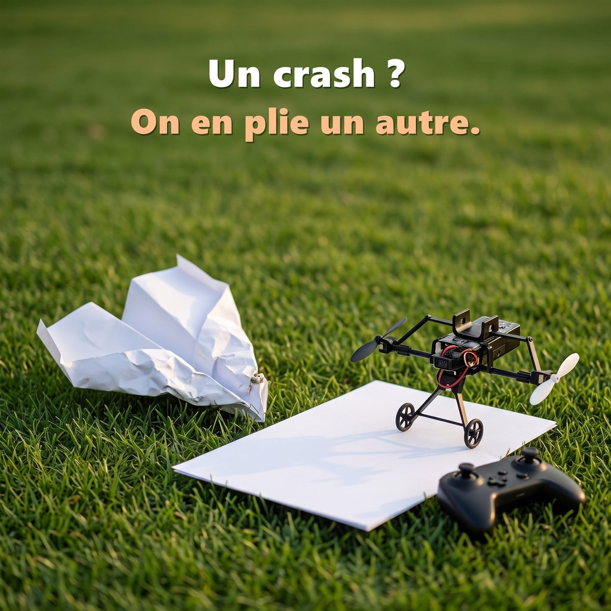 Après un crash, on plie un nouvel avion et on garde le moteur